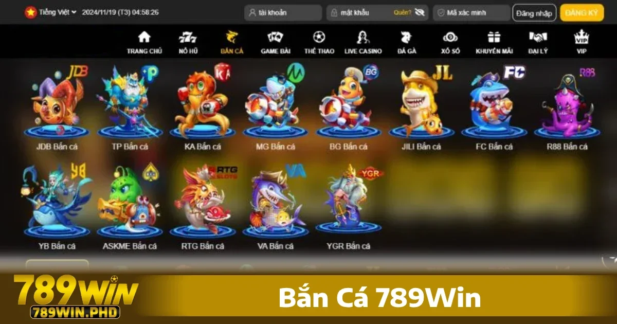 Bắn Cá 789Win 1 Bắn cá 789win đã trở thành biểu tượng của loại hình game giải trí cá cược đổi thưởng hợp pháp, an toàn và hấp dẫn.