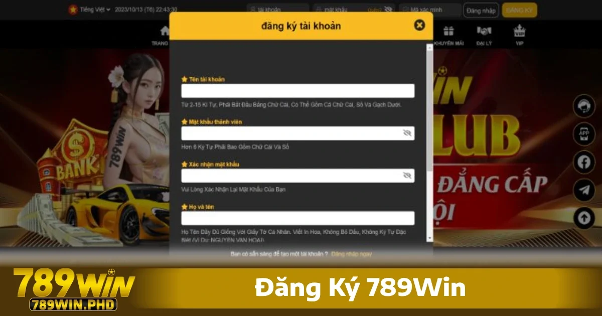 Đăng Ký 789Win 2 Đăng ký 789win không chỉ giúp bạn tiếp cận các dịch vụ giải trí thú vị mà còn mở ra cơ hội nhận thưởng, chơi game và cá cược với các nền tảng uy tín