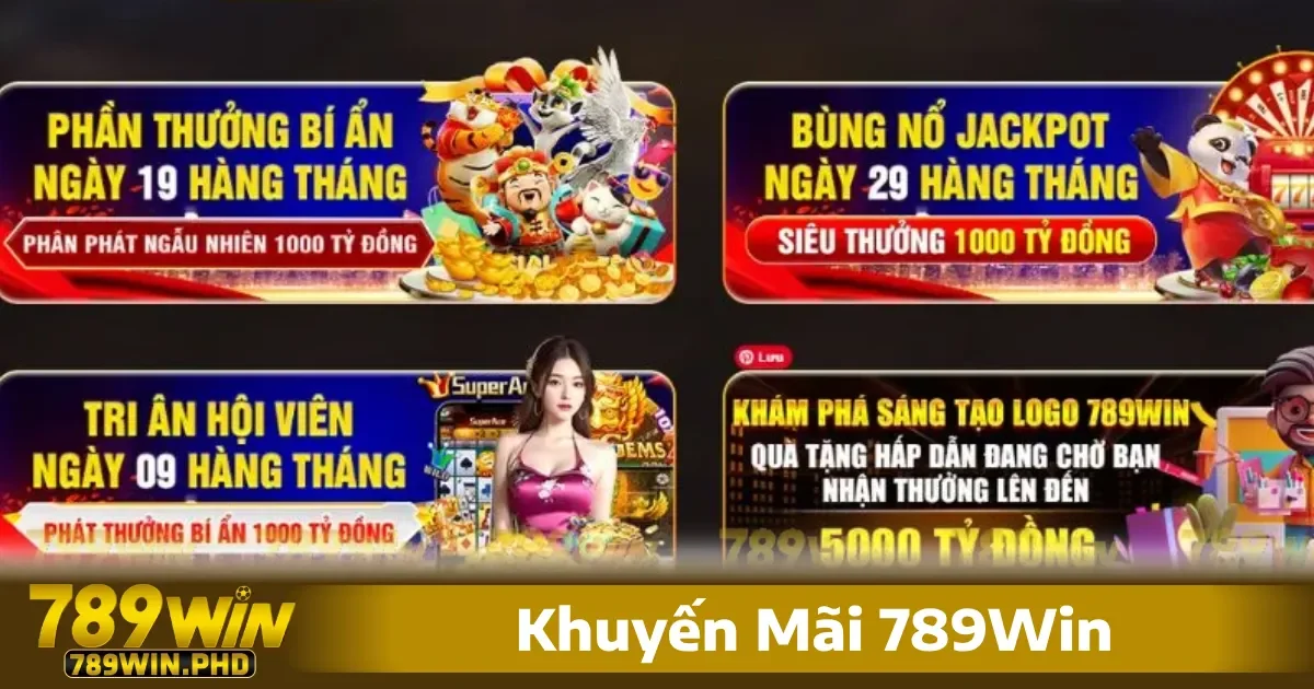 Khuyến Mãi 789Win 1 Khuyến mãi 789win tập trung vào các hoạt động như thưởng nạp đầu tiên, chương trình hoàn tiền cho các giao dịch vi phạm, và các quà tặng dành riêng ngày sinh nhật của hội viên.