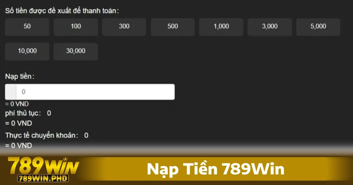 Nạp Tiền 789Win 3 Các lưu ý quan trọng trong quá trình nạp tiền 789Win